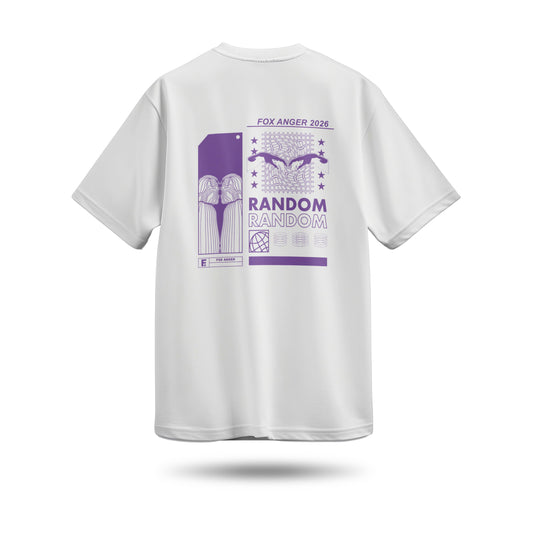 Random Baskılı Oversize Premium Tişört