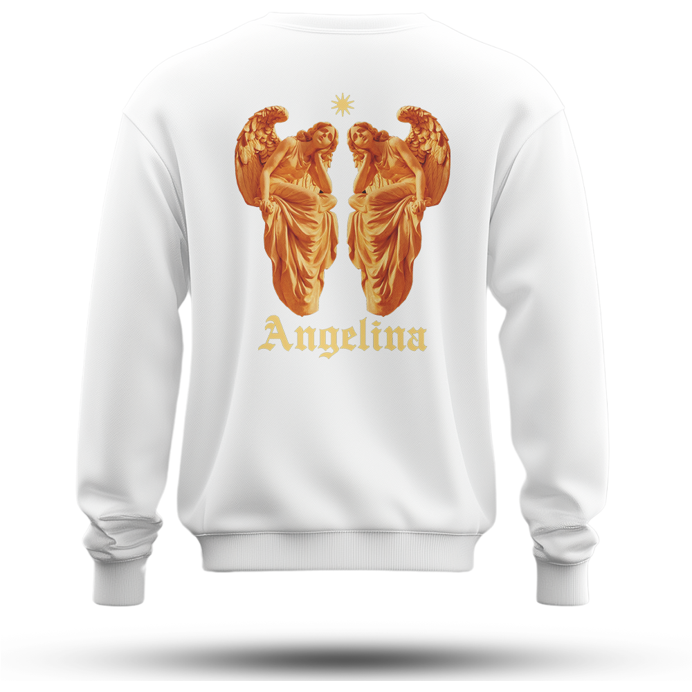 Angelia Baskılı Oversize Premium Sweatshirt