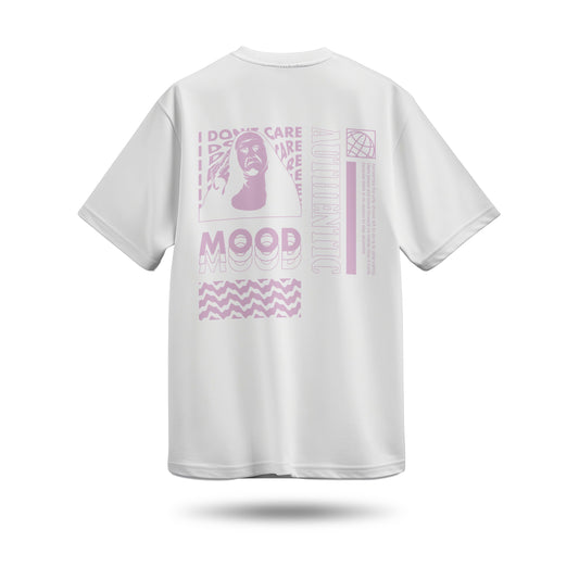 I Dont Care Mood Baskılı Oversize Premium Tişört