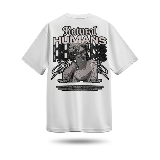 Natural Humans Baskılı Oversize Premium Tişört