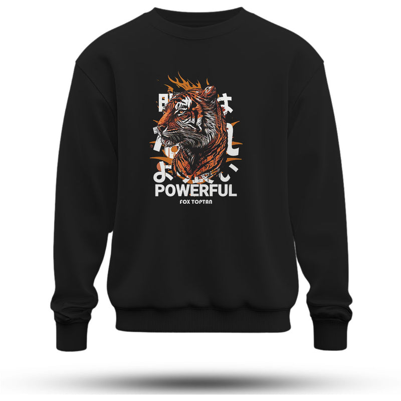 Powerful Fox Toptan Baskılı Oversize Premium Sweatshirt