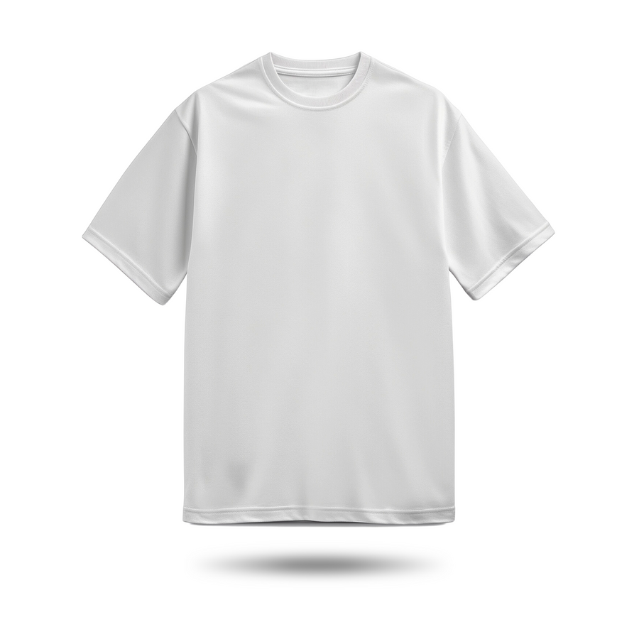 24/1 Oversize Unisex Tişört | 10 Renk Seçeneği - Beyaz