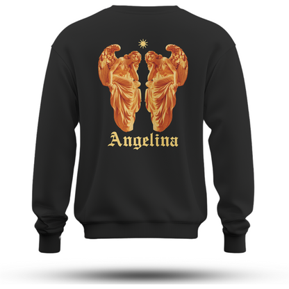 Angelia Baskılı Oversize Premium Sweatshirt