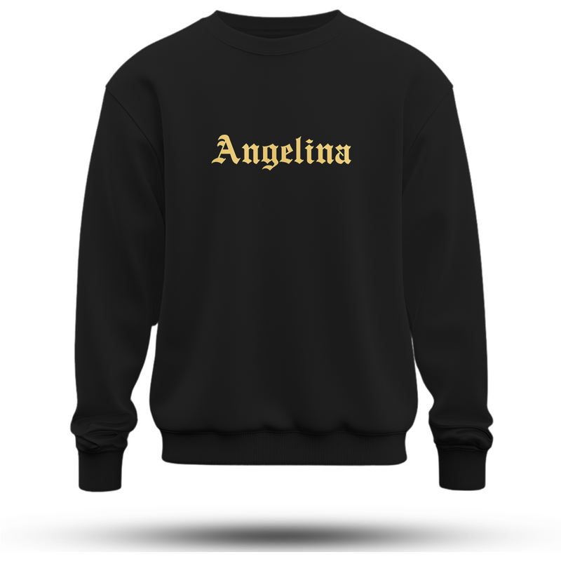 Angelia Baskılı Oversize Premium Sweatshirt