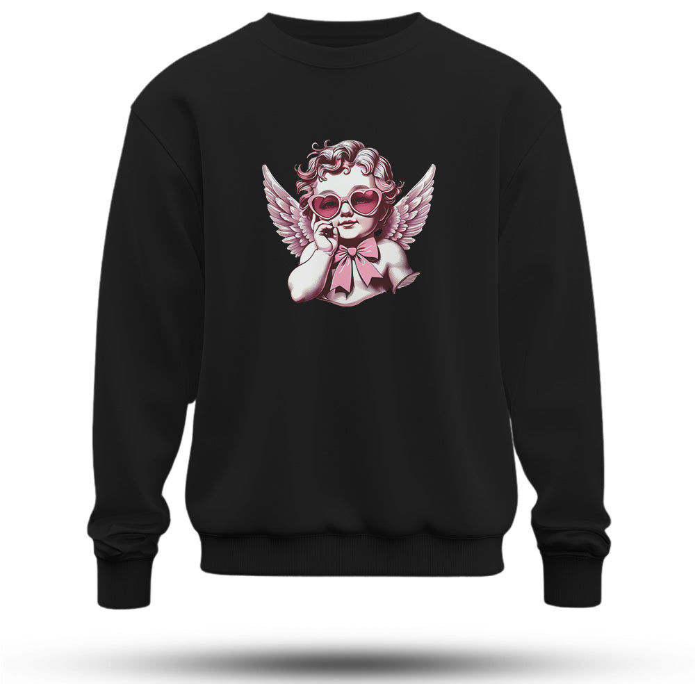 Baby Angel Baskılı Oversize Premium Sweatshirt