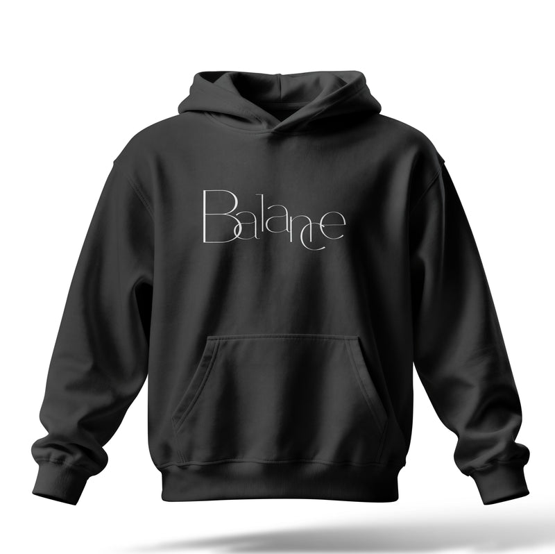 Balance Baskılı Oversize Premium Hoodie