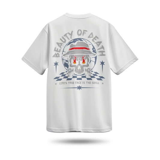 Beauty Of Death Baskılı Oversize Premium Tişört