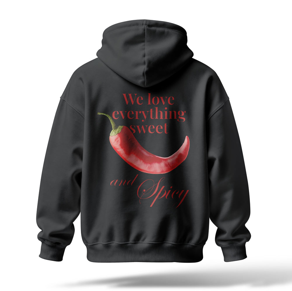 Biber Baskılı Oversize Premium Hoodie