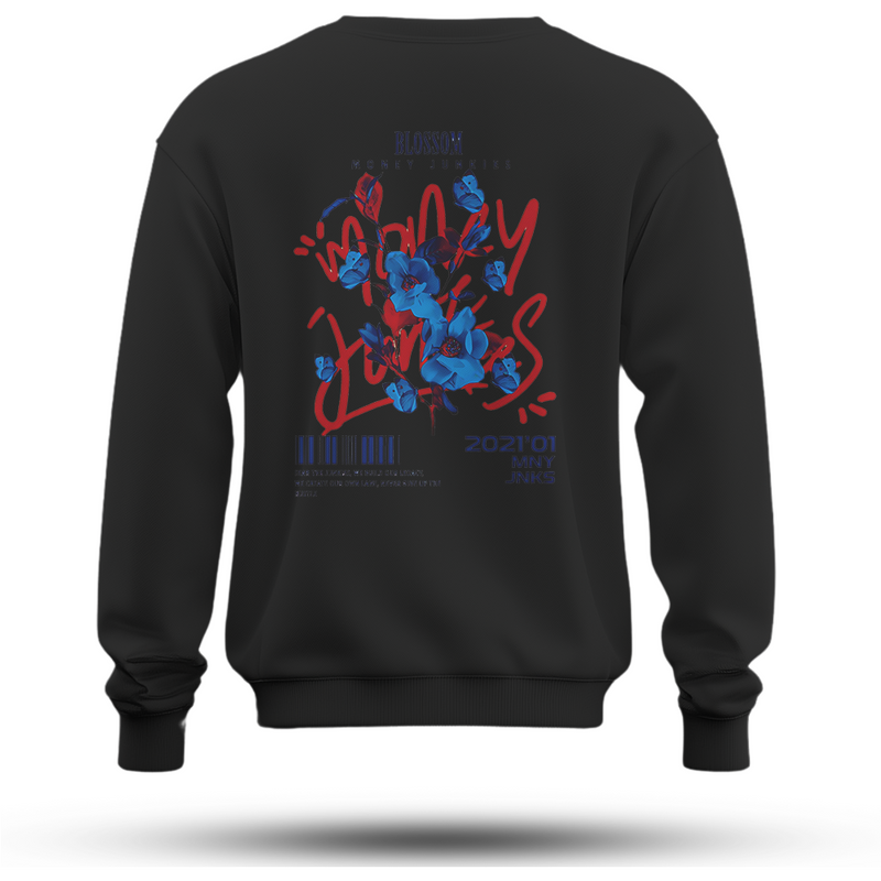 Blossom Baskılı Oversize Premium Sweatshirt
