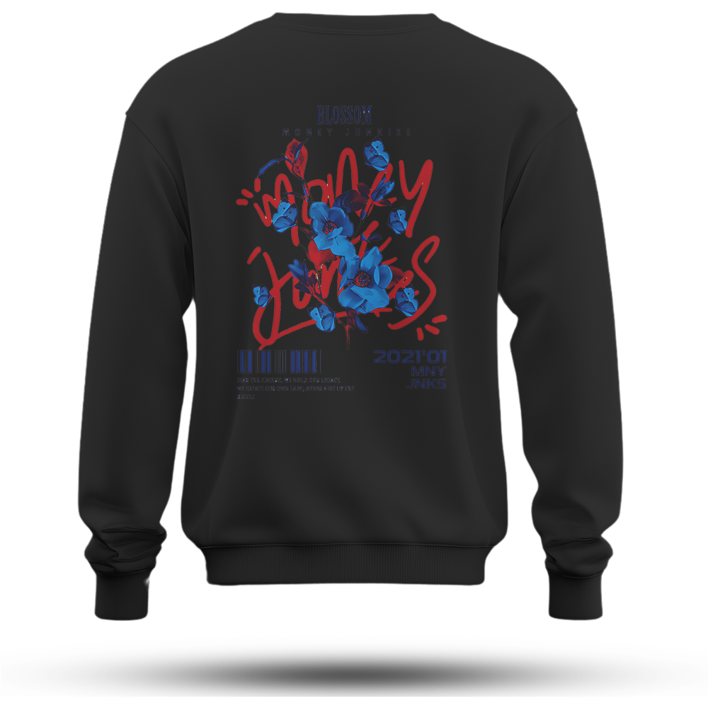 Blossom Baskılı Oversize Premium Sweatshirt