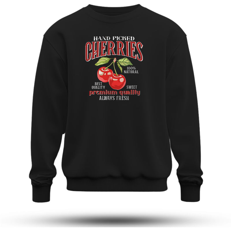 Cherries Baskılı Oversize Premium Sweatshirt