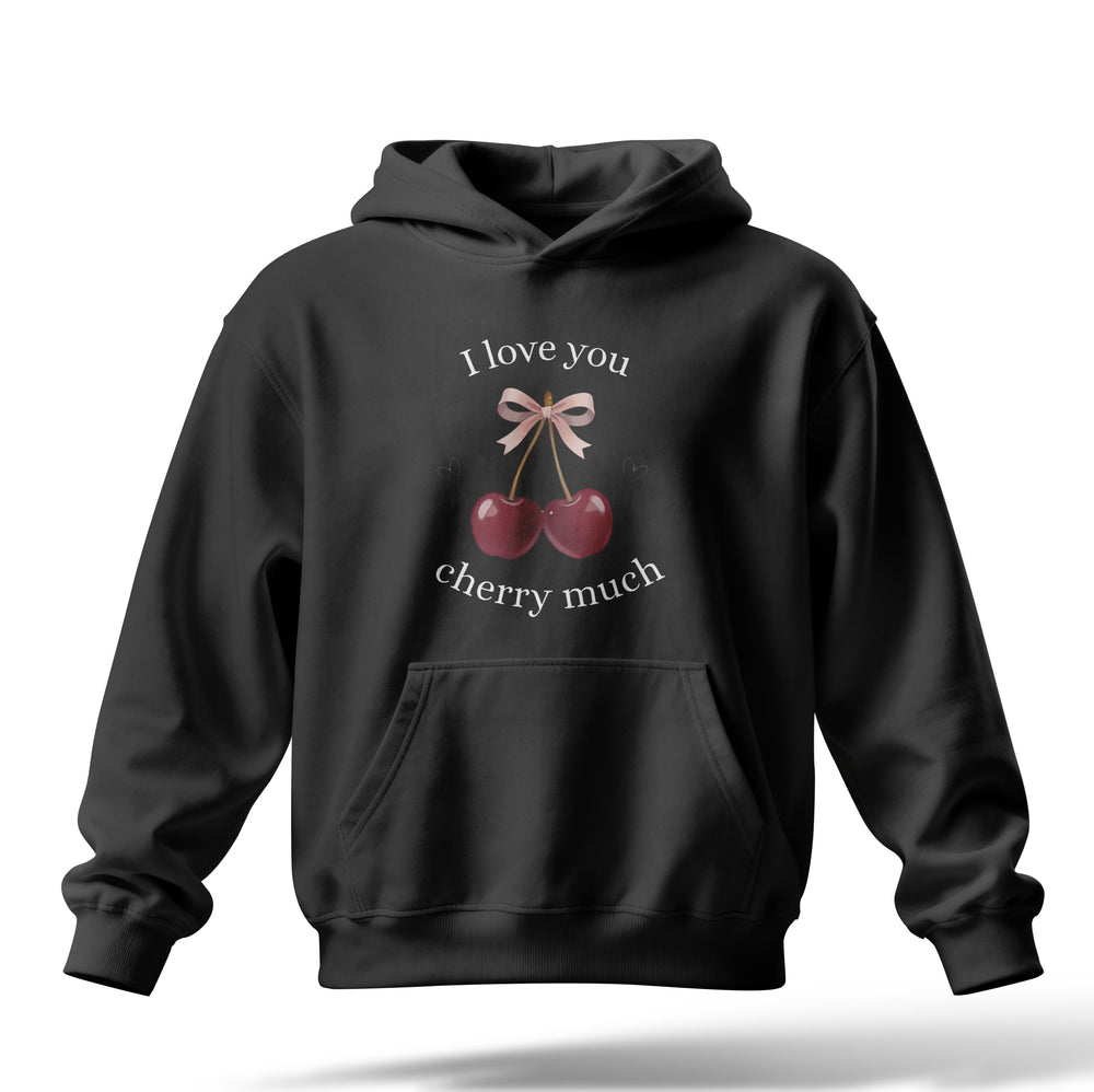 Cherry Much Baskılı Oversize Premium Hoodie