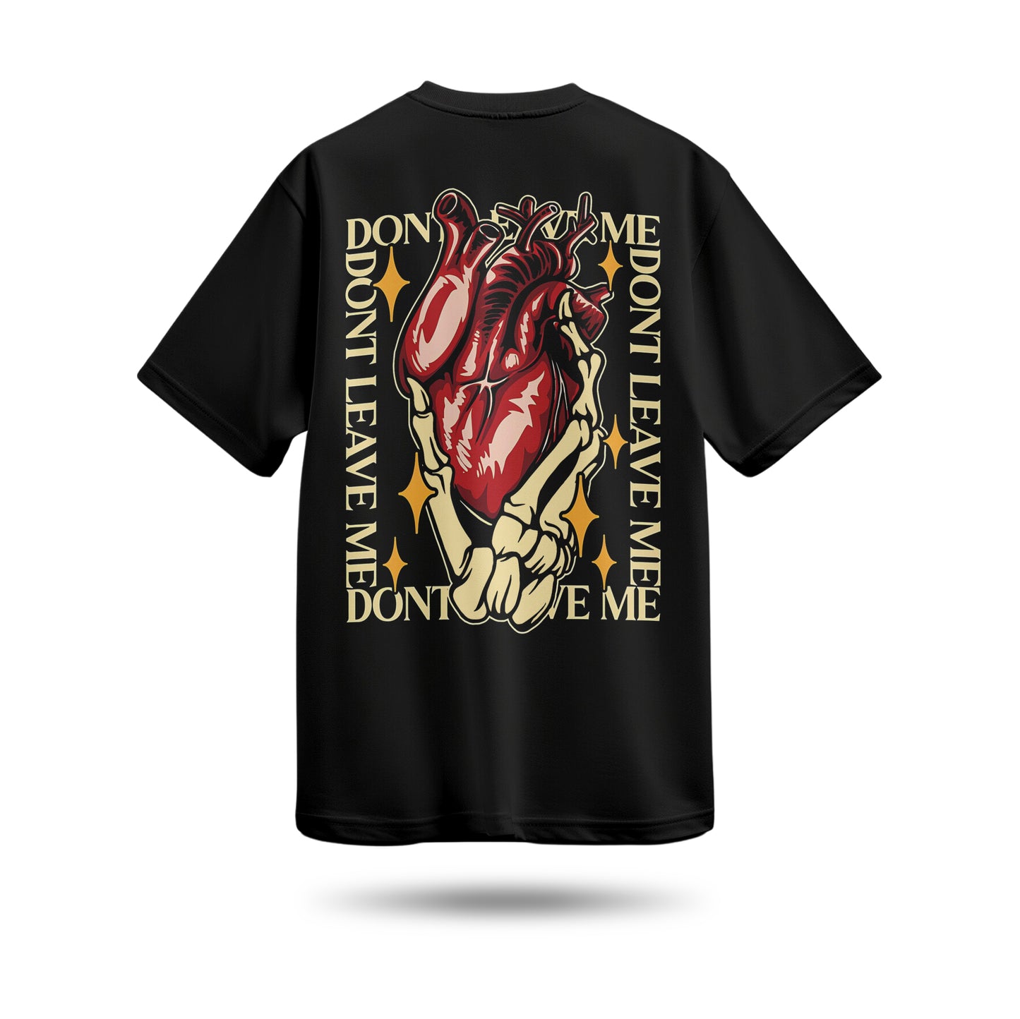 Dont Leave Me Baskılı Oversize Premium Tişört