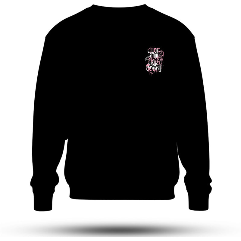 Drust Stay Trine To You Baskılı Oversize Premium Sweatshirt
