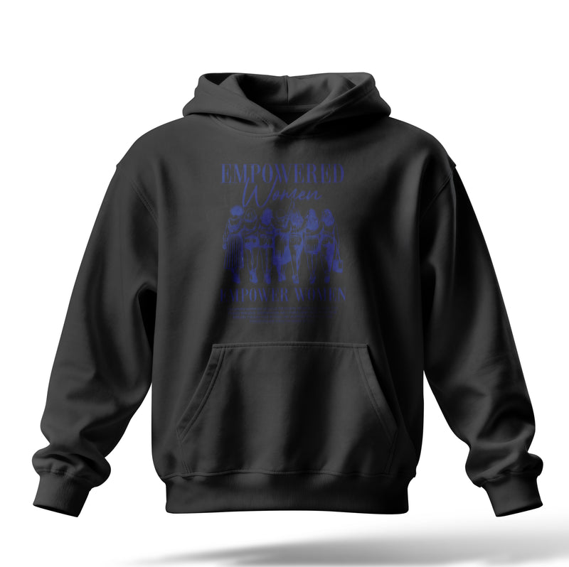 Empowered Baskılı Oversize Premium Hoodie