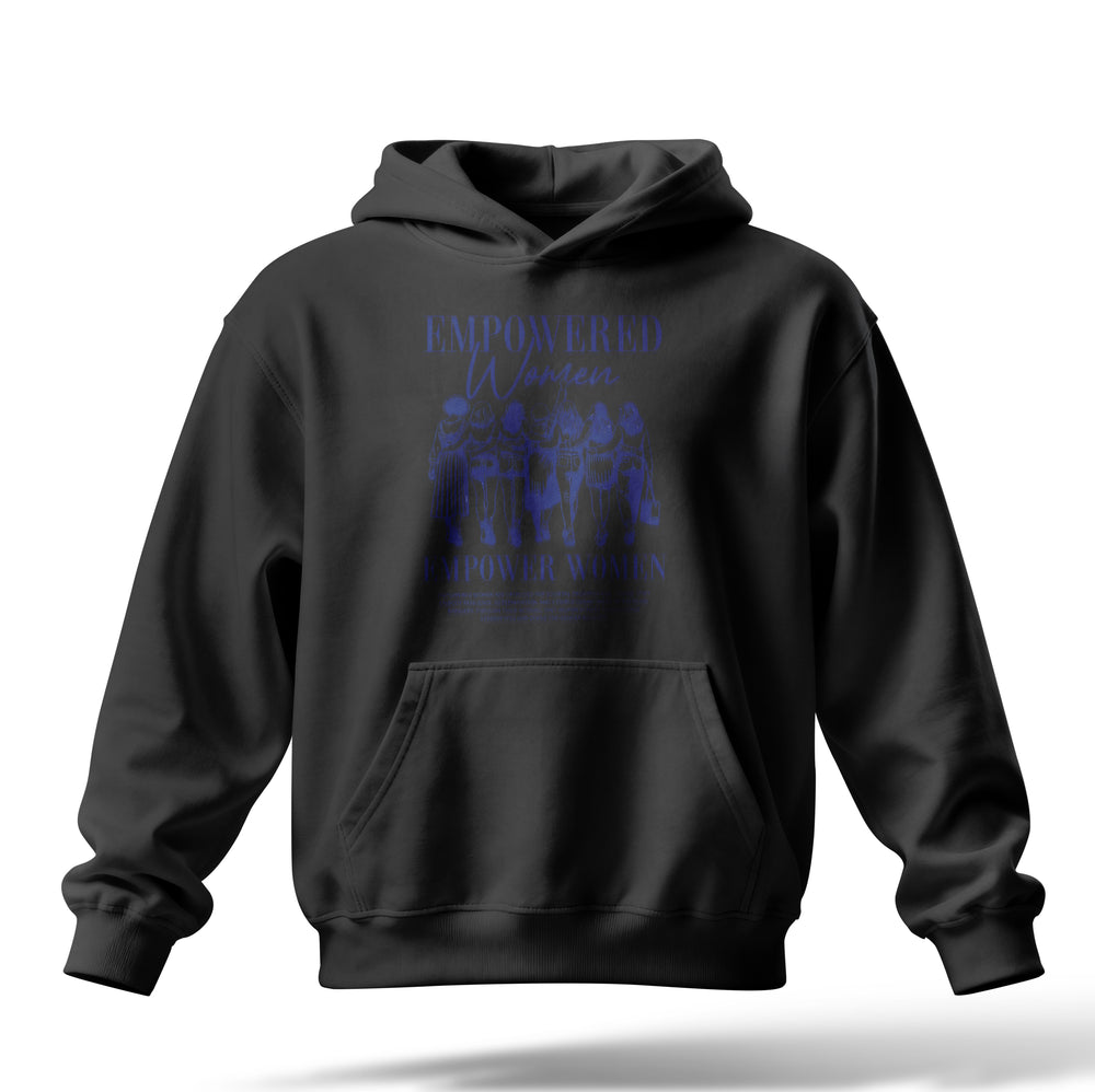 Empowered Baskılı Oversize Premium Hoodie