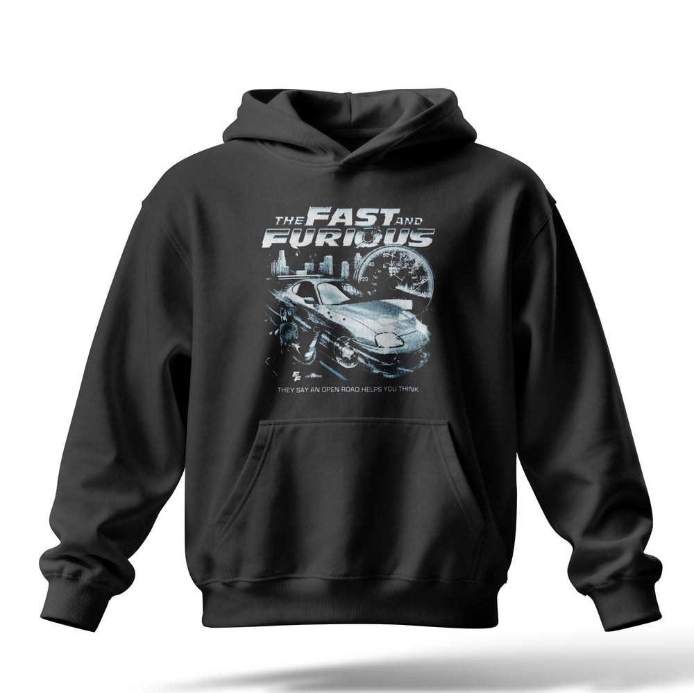 Fast Furıous Baskılı Oversize Premium Hoodie