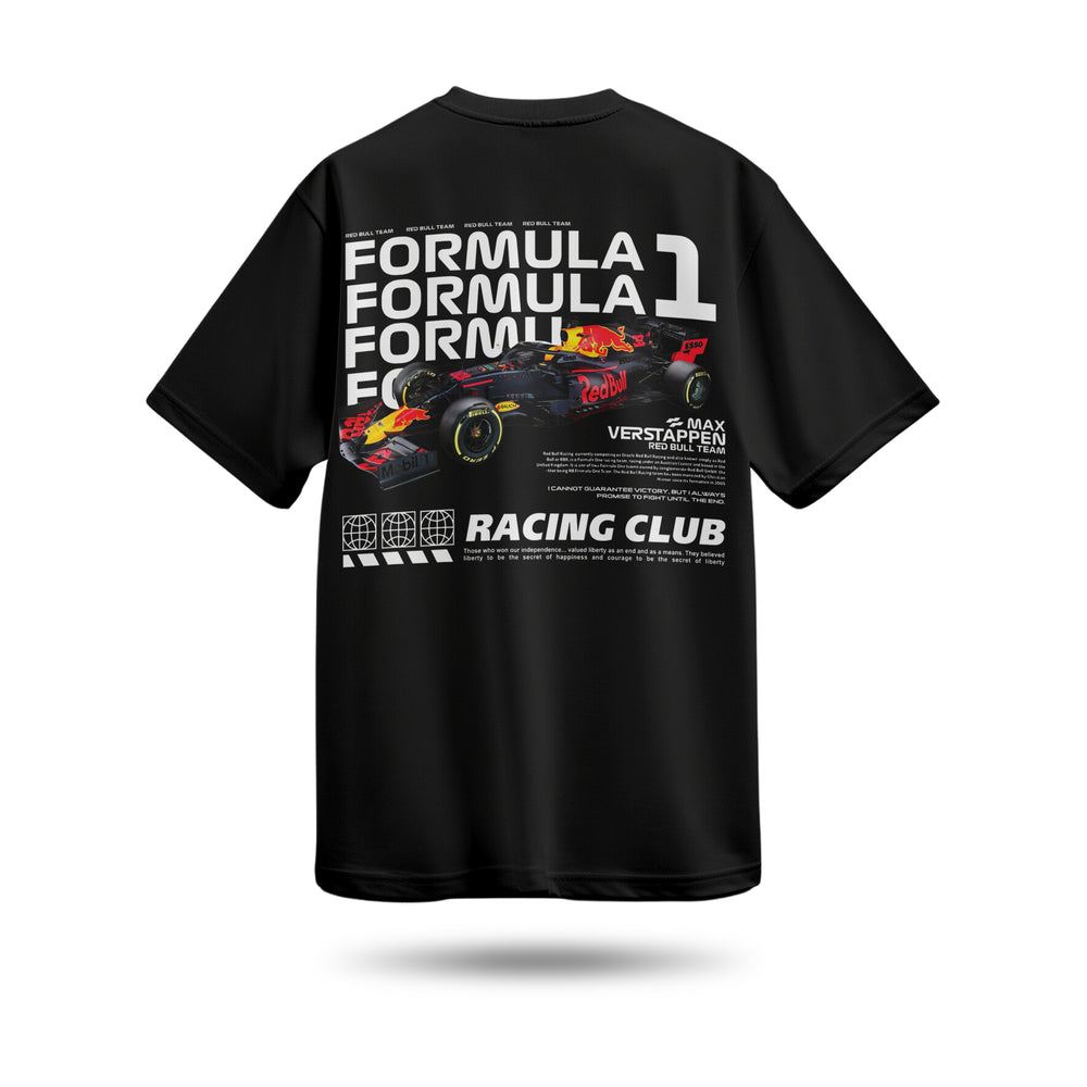 Formula Baskılı Oversize Premium Tişört
