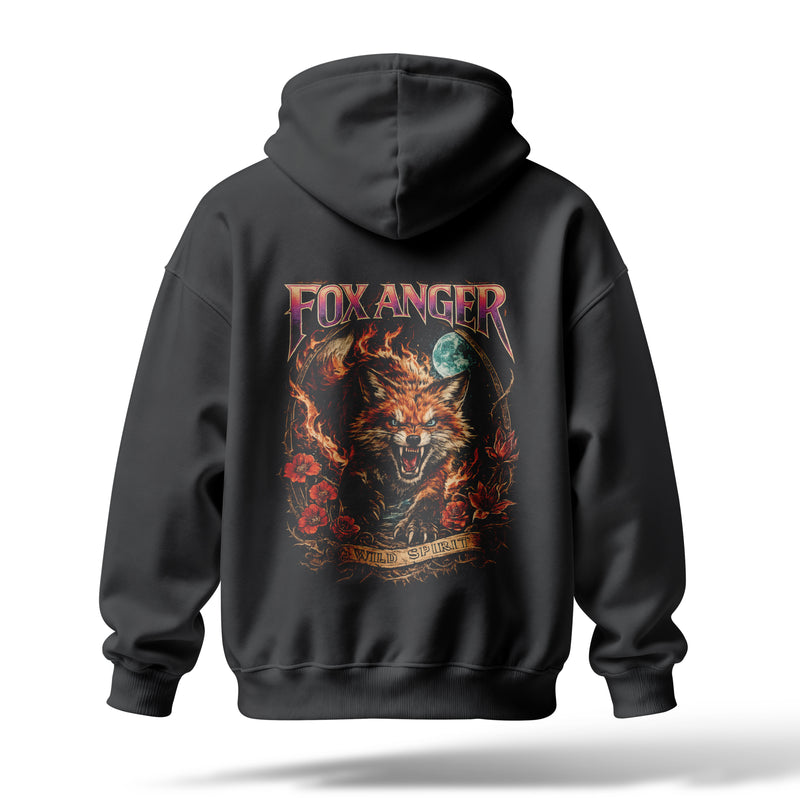 Wild Spirit Baskılı Oversize Premium Hoodie