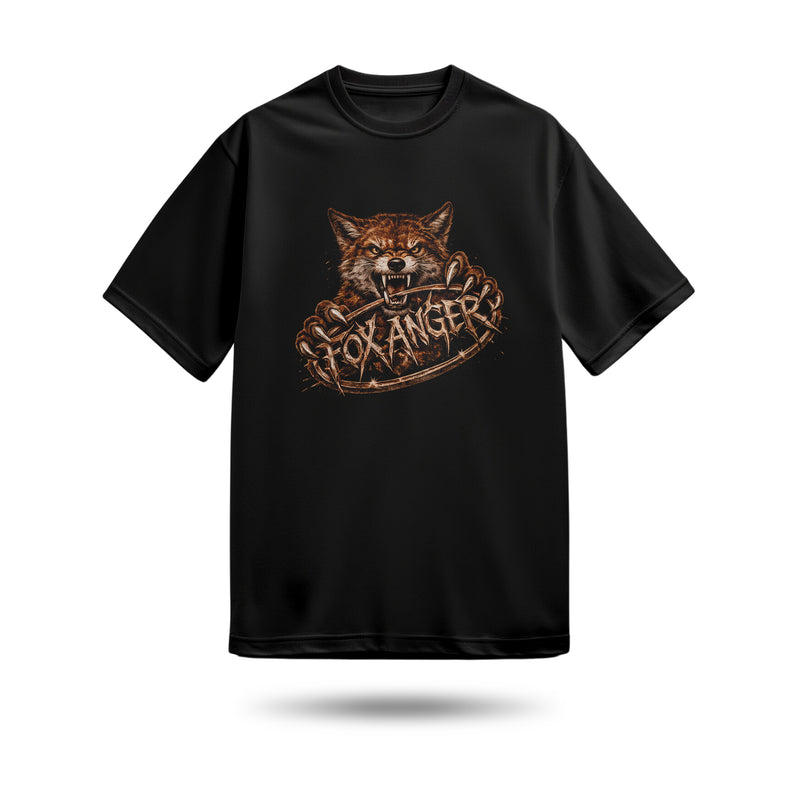 Fox Baskılı Oversize Premium Tişört