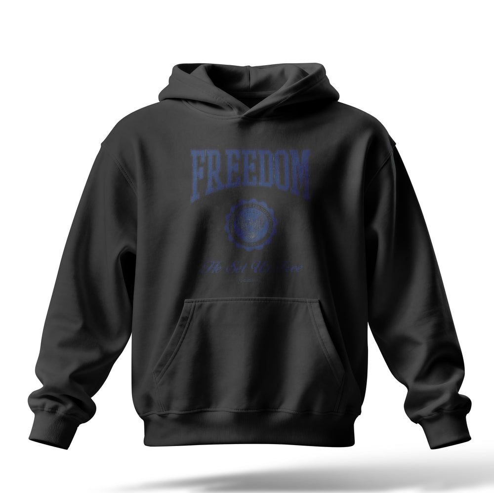 Freedom Baskılı Oversize Premium Hoodie