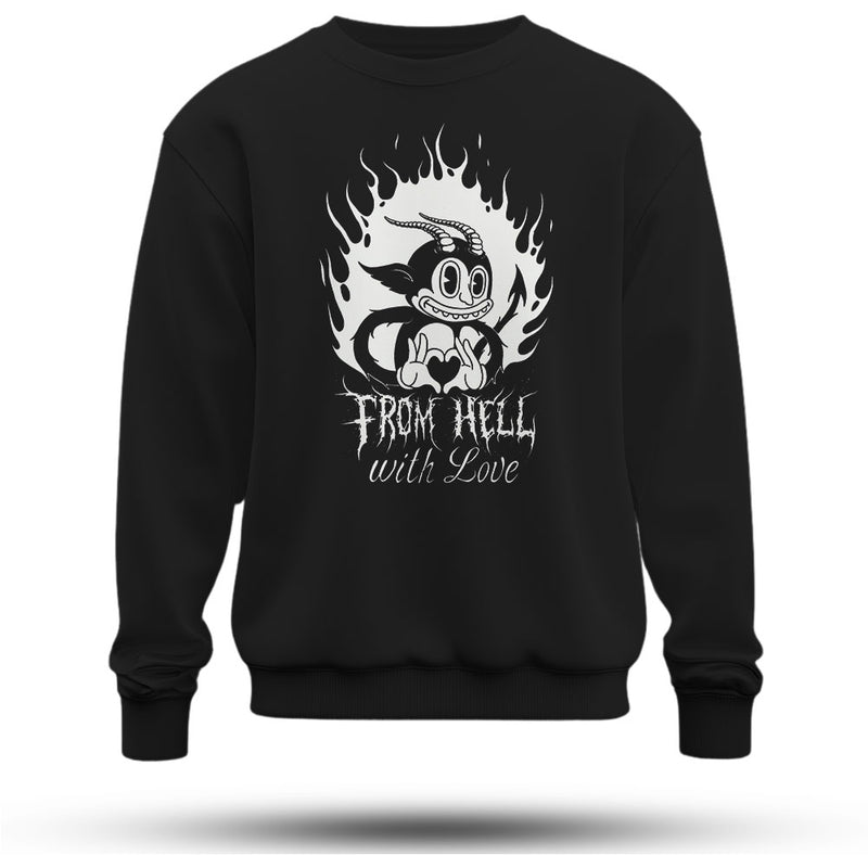 Form Hell Baskılı Oversize Premium Sweatshirt