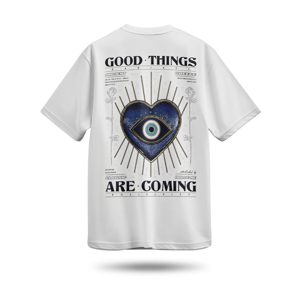 Good Thıngs Baskılı Oversize Premium Tişört