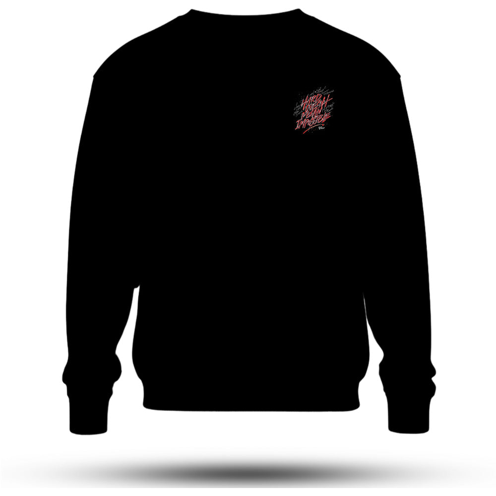 Hard Hooeesh Mean Baskılı Oversize Premium Sweatshirt