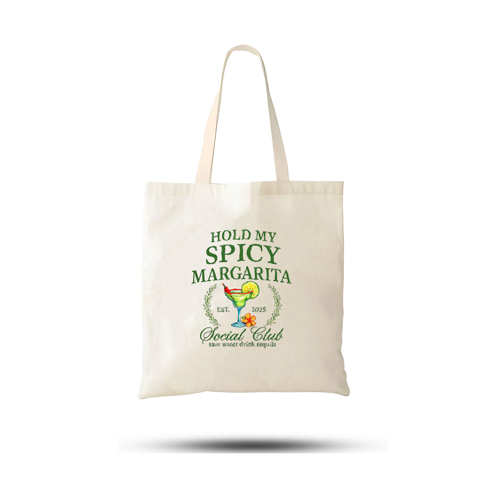 Hold My Spicy Tasarımlı Kanvas Ham Bez Çanta