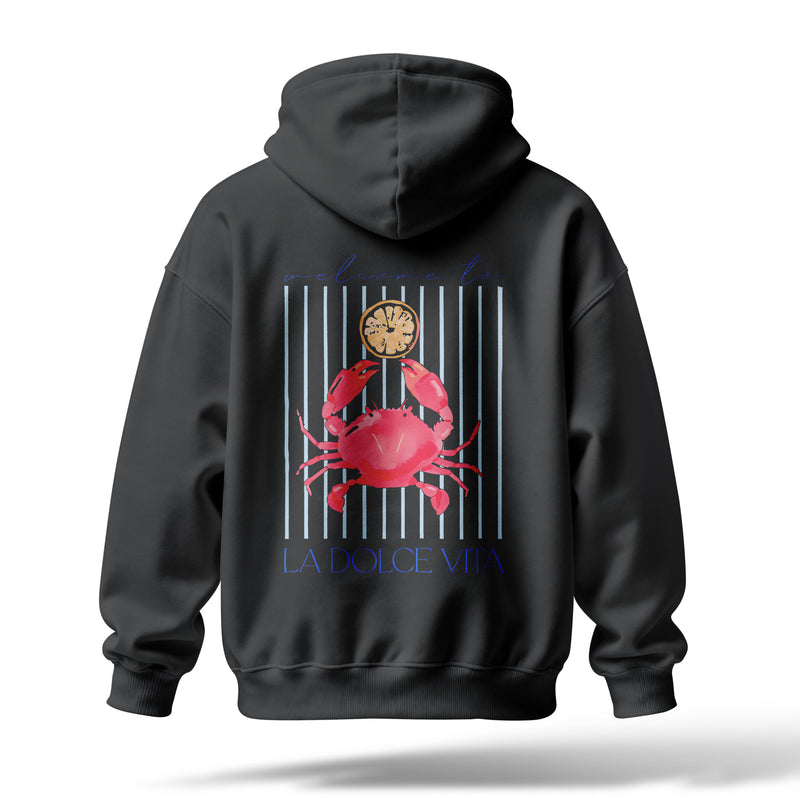 La Dolce Vıta Baskılı Oversize Premium Hoodie