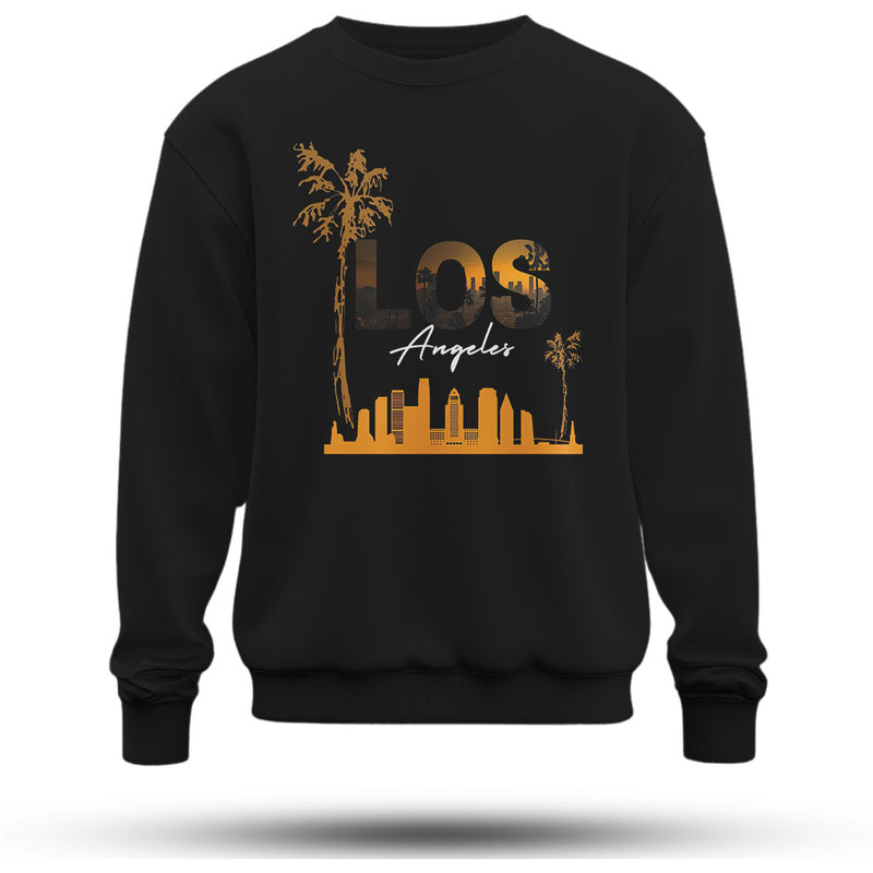 Los Angeles Baskılı Oversize Premium Sweatshirt
