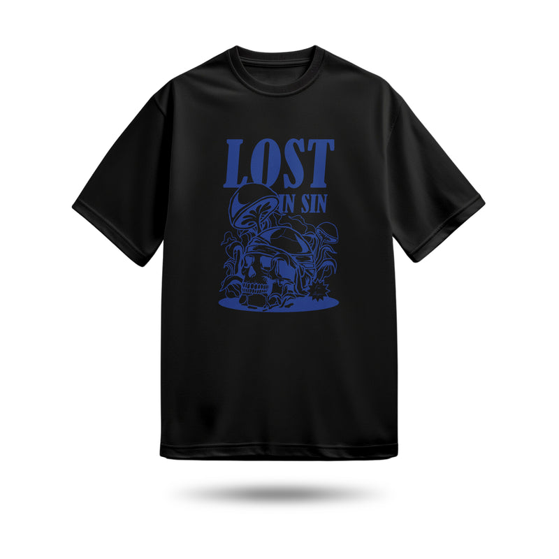 Lost In Sın Baskılı Oversize Premium Tişört