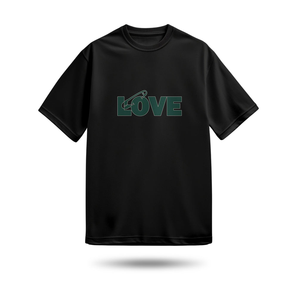 Love Baskılı Oversize Premium Tişört