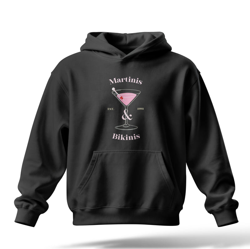 Martinis Bikinis Baskılı Oversize Premium Hoodie