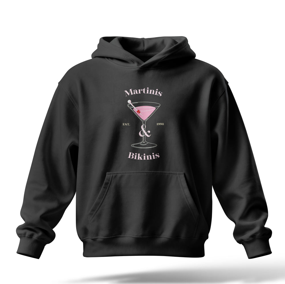 Martinis Bikinis Baskılı Oversize Premium Hoodie