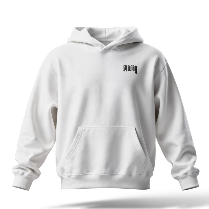 Money Baskılı Oversize Premium Hoodie