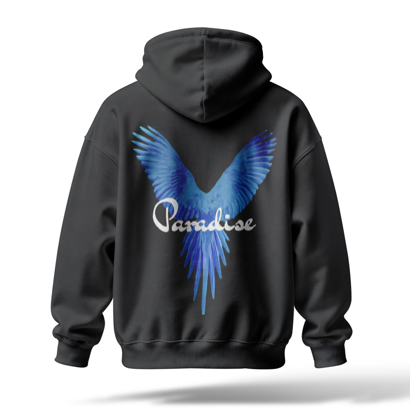 Paradise Baskılı Oversize Premium Hoodie