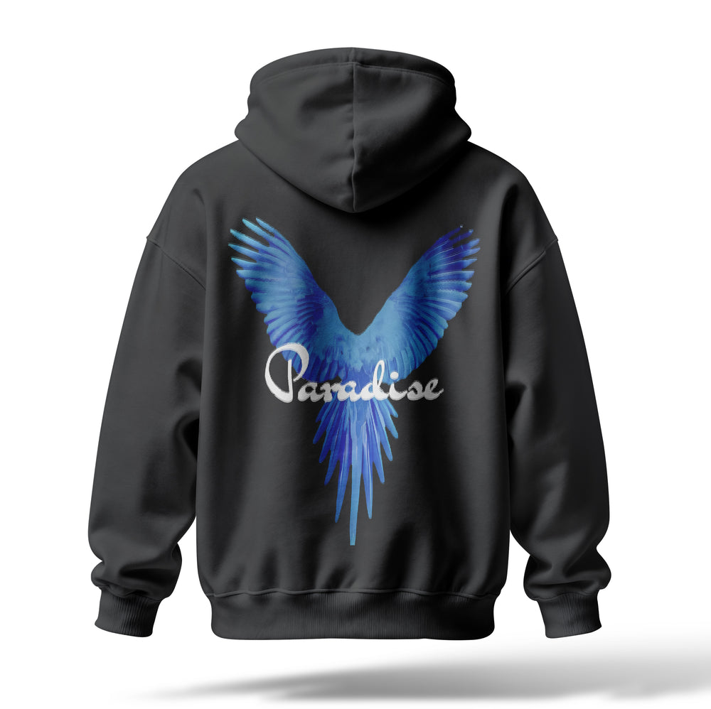 Paradise Baskılı Oversize Premium Hoodie