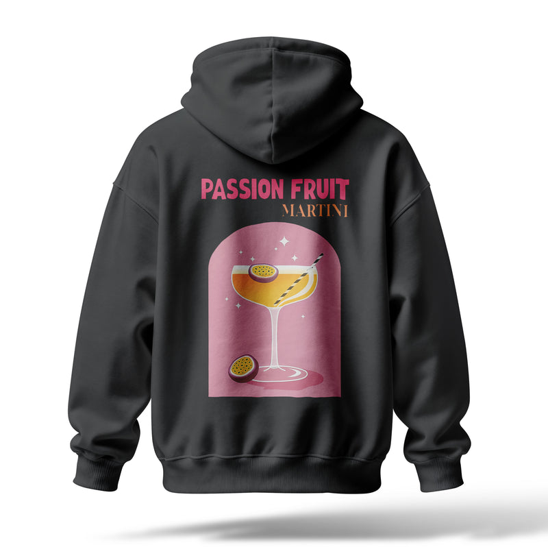 Passion Fruit Baskılı Oversize Premium Hoodie