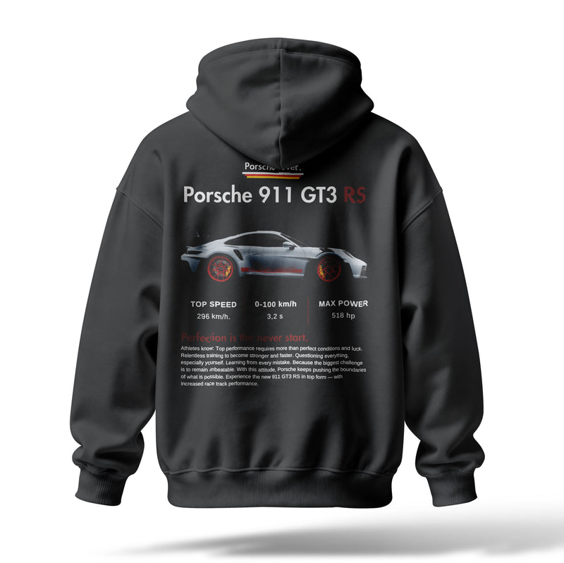 Porsche Lover Baskılı Oversize Premium Hoodie