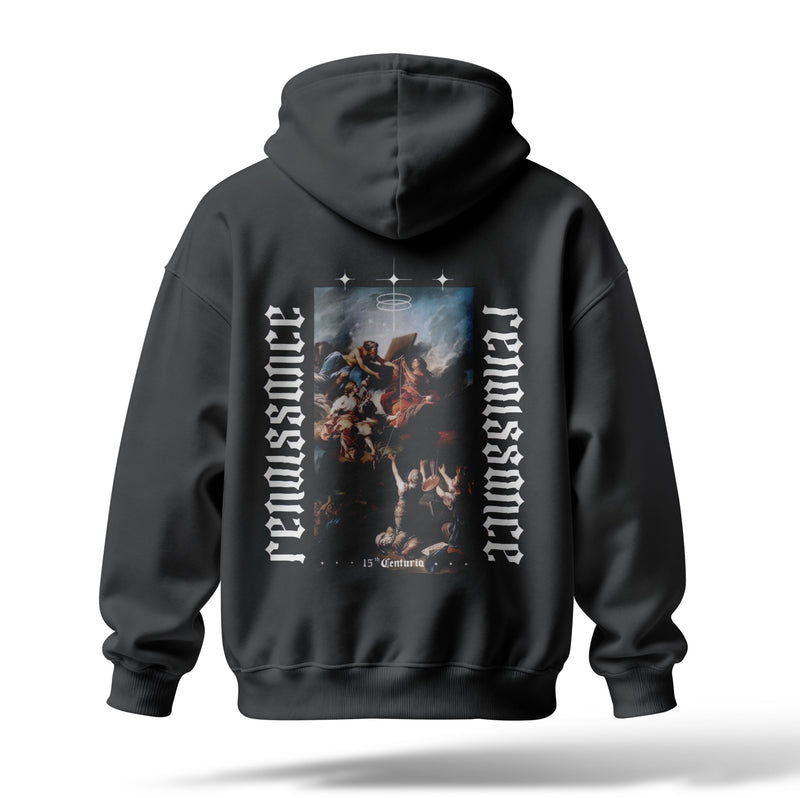 Rennasience Baskılı Oversize Premium Hoodie