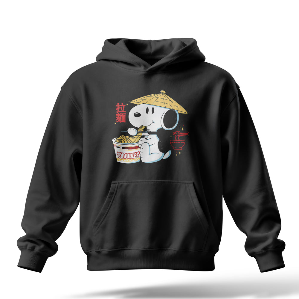 Snoodles Baskılı Oversize Premium Hoodie
