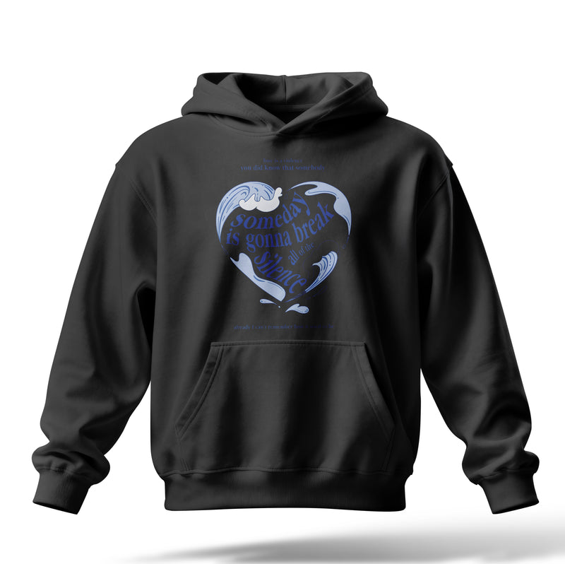 Someday Baskılı Oversize Premium Hoodie