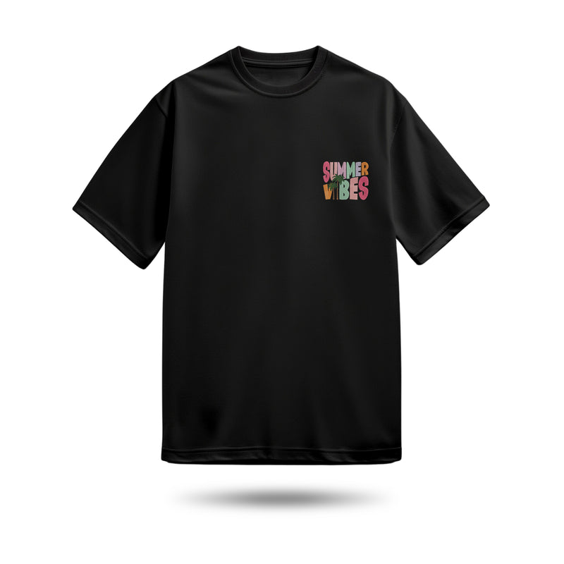 Summer Vibes Baskılı Oversize Premium Tişört