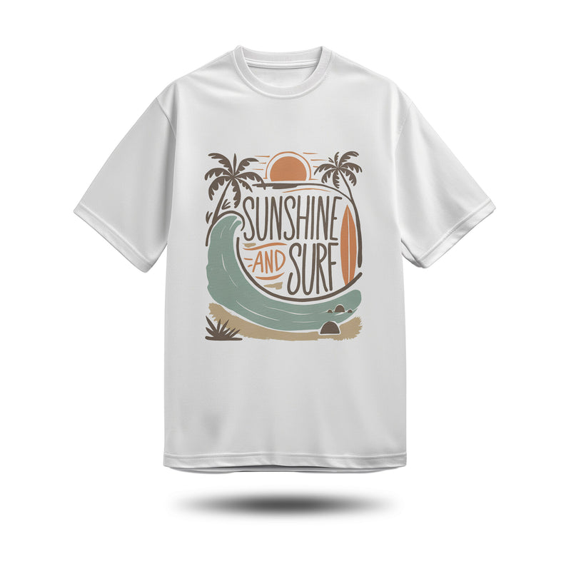 Sunshine Baskılı Oversize Premium Tişört