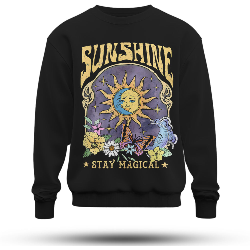 Sunshine Baskılı Oversize Premium Sweatshirt