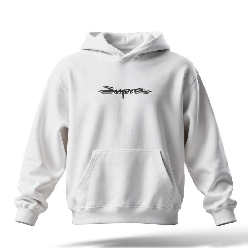 Supra Baskılı Oversize Premium Hoodie