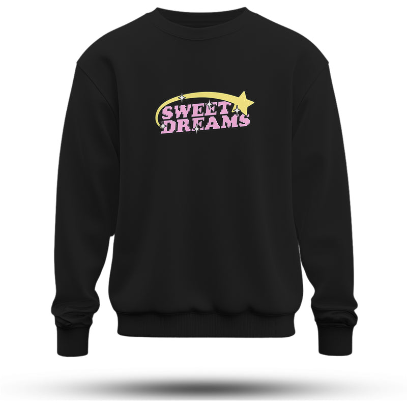 Sweet Dreams Baskılı Oversize Premium Sweatshirt