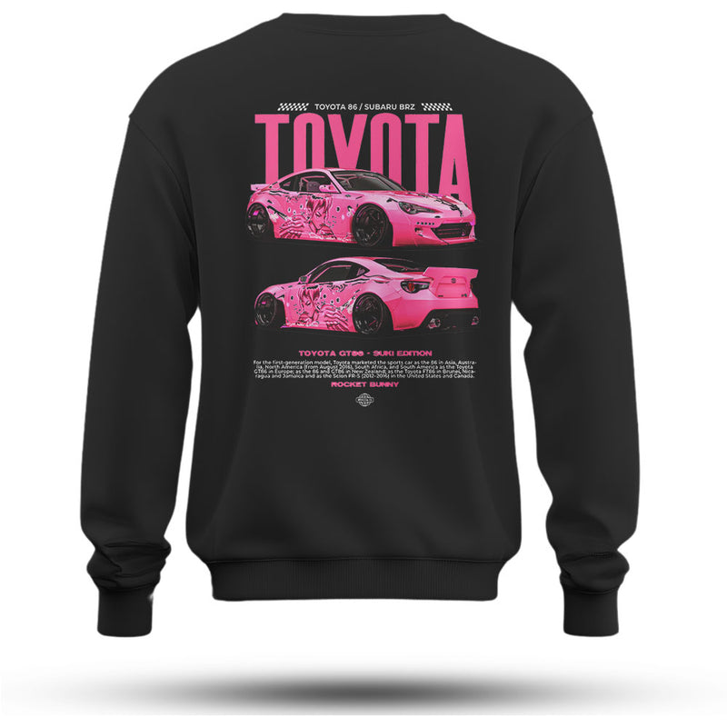 TOYOTA Baskılı Oversize Premium Sweatshirt