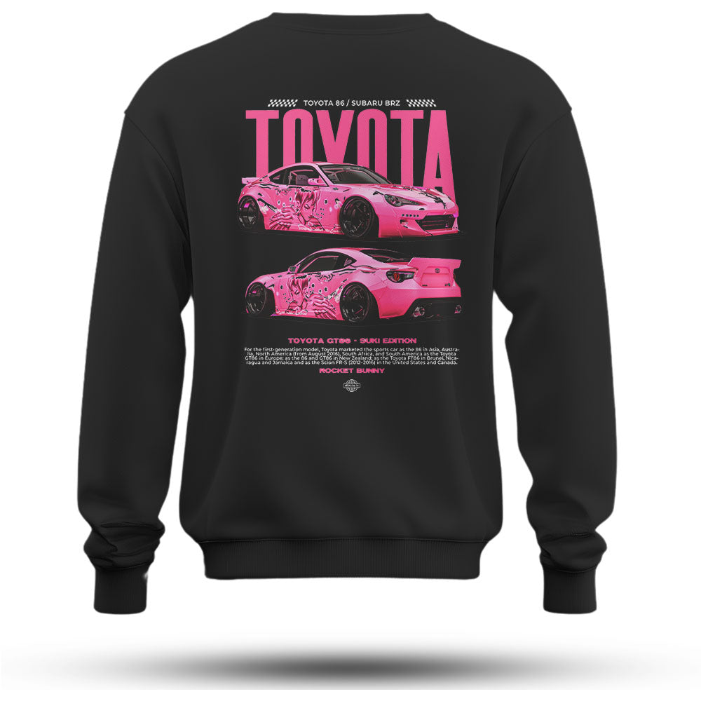 TOYOTA Baskılı Oversize Premium Sweatshirt